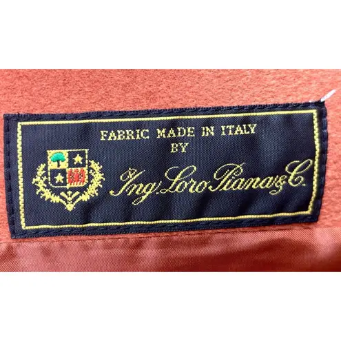 Women's Lafayette 148 Size 20 Blazer Jacket Loro Piana Wool Burnt Orange