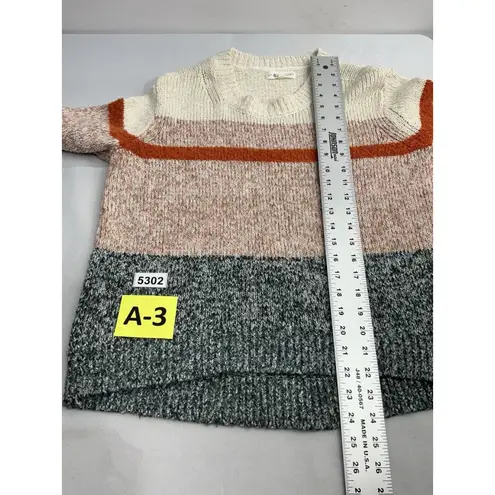 Womans Lori Grey For Loft Long Sleeve Pullover Sweater Large Multicolor