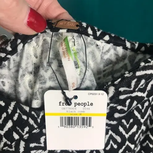 Free People  black and white body con mini dress