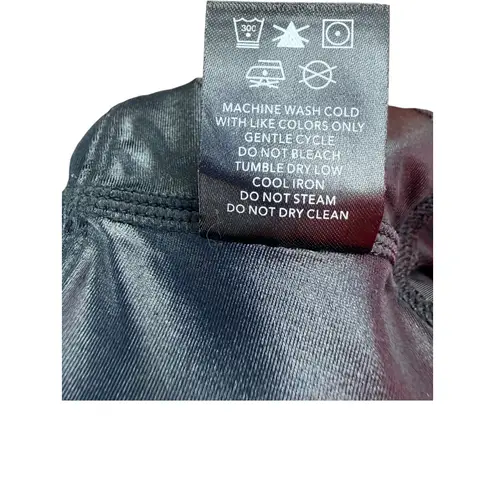 Alala Liquid Black Glossy High Rise Leggings Size Large L NWT Shiny Athleisure