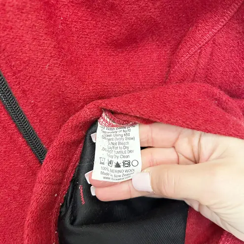 IBEX Red Merino Wool Vest Sz XS