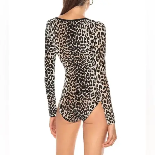 Ganni Leopard Print Bodysuit NWT