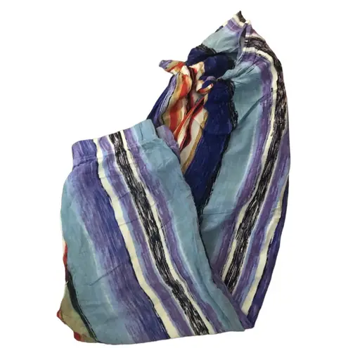 Cruisewear Arsty Beach Pant S Tied Ankle Colorful Drawstring Waist Flowy Airy Multiple