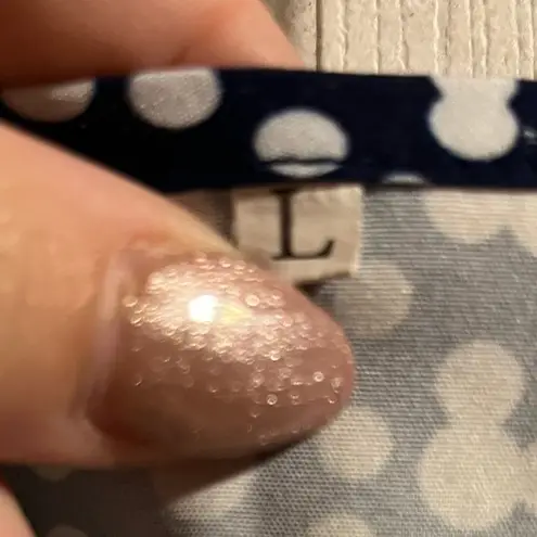 Disney Mickey Mouse All Over Print Dress Women’s Size Large Navy/White Midi Blue