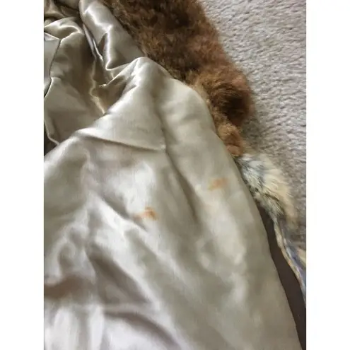 Jacques Aran NY Paris Women's Unknown Size Faux Fur Jacket Coat Brown