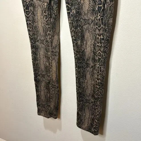 Seven7 Brown Snakeprint Skinny Stretch Jeans Size 4