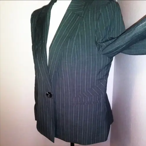 Black Label by Evan Picone black striped blazer