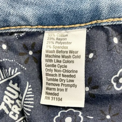 True Craft True‎ Craft Womens Denim Bermuda Shorts Plus Size 22 Distressed Grunge Summer