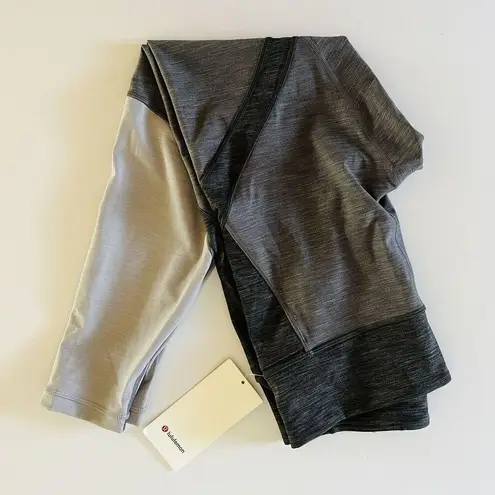 Lululemon  ATHLETICA Heathered Black Early Extension HR Tight 28" Leggings -US 12 - Image 3