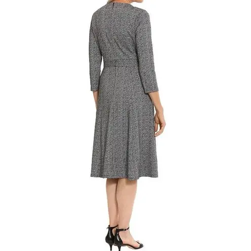 London Times Jewel Neck 3/4-Sleeve Midi Dress Size 14W New with Tag T7077W