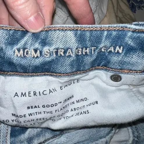 American Eagle Funky  Ripped Mom Straight Jeans!