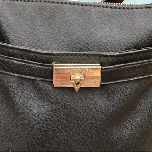 Valentino di Mario Spa Women's Black Leather Crossbody Bag