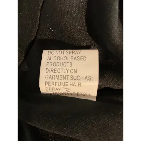 Ieena For Mac Duggal Ruffled Faux Tuxedo 3/4 Sleeve Mini Dress Black Size 4 NWT