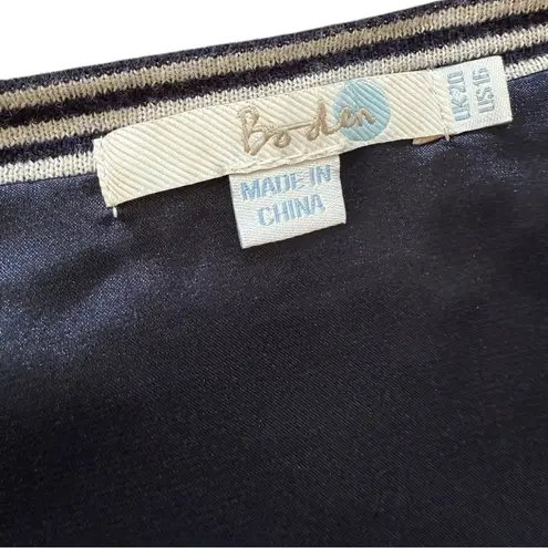 Boden USA Boden Wool Cotton Long Sleeve Navy Button Cardigan Size 16 Polka Dot