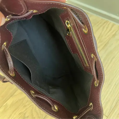 ANINE BING NWT Mini Alana Bucket Bag in Red Burgundy