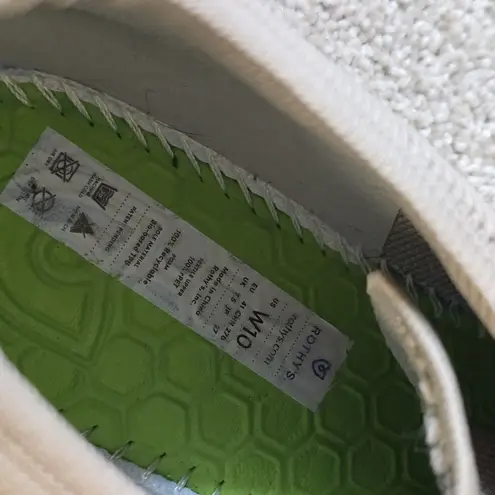 Rothy's The Lace Up Gray Sneakers Shoes Size 10