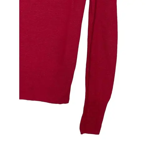 Sparrow Anthropologie Women Cardigan Sweater Chiffon Bow Polka Dot Red Size XS