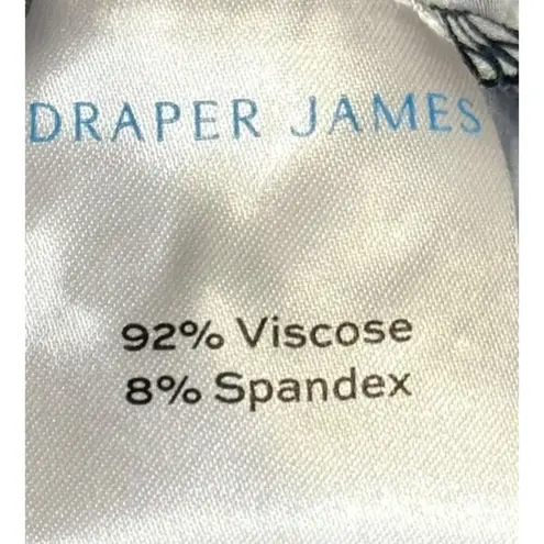 Draper James Women's Top Poplin Cropped Smocked Floral Stretch Square Neck Small