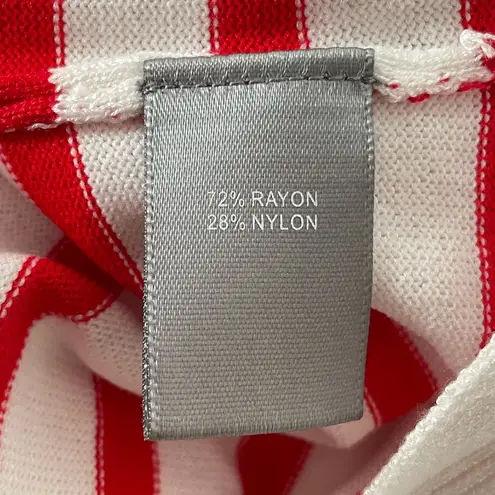 Marled Reunited Clothing One of a Kind Striped Sweater, White, Red, X-Small