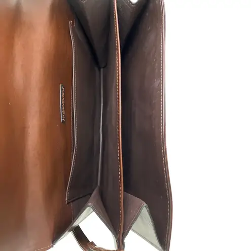 Vintage Yves Saint Laurent Brown Leather Shoulder Bag Model DE 3133 BR 1970