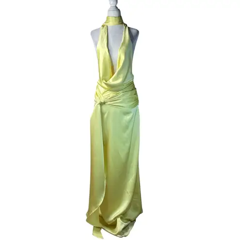 Casona La Regia Dress in Lemon Small New Womens Long Maxi Gown Yellow