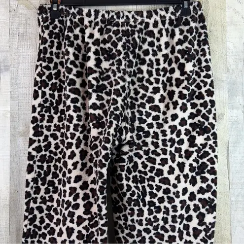 Willow Wear Size Small Fleece Pants Animal Print Black