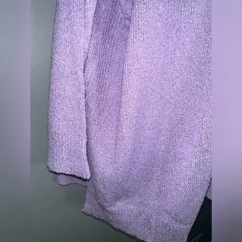 Lulus  Comfy Memories Lavender Knit Open-Front Cardigan NWT Size S‎ thumbnail 6