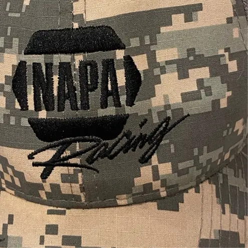 NAPA Racing NASCAR Capps Elliott camo hat military Gray