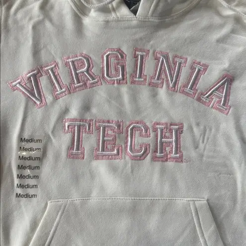 J. America Women’s Virginia Tech Cream Hoodie Size M NEW