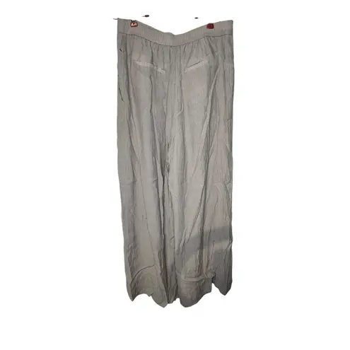 Jason Wu Women's Pants Lined Flare Leg Elastic Waist Flat Front Nude Medium NWOT