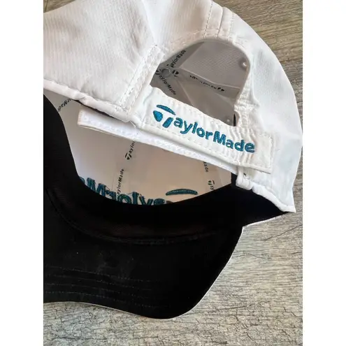TaylorMade Baseball Cap Golf Hat Raised Spell out Strapback White OSFA Womens