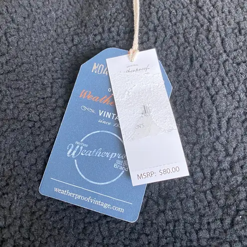 Weatherproof new π Vegan Sherpa 1/4 Zip Pullover Sweatee Sweatshirt π Black