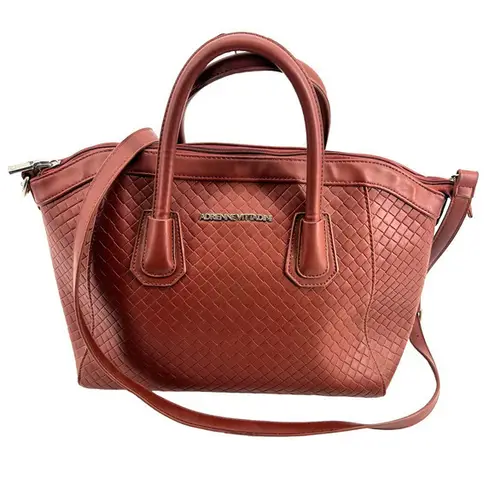 Adrienne Vittadini medium large crossbody satchel top size inside pockets