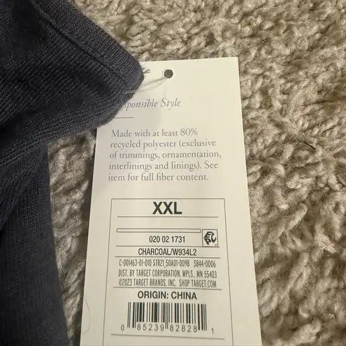 Stars Above Charcoal Grey Lounge Sleep Slub Knit Tank Top - size XXL