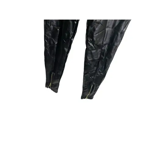 SheIn  Womens Size S Faux Leather Pleather High Rise Black Pants Skinny Ankle