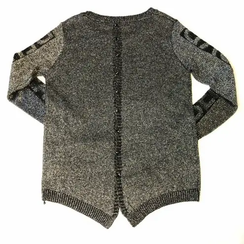 Black & Silver Metallic Rear Button