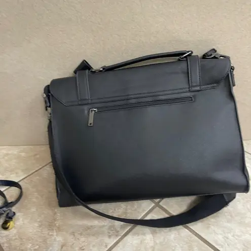 Ecosusi Black Satchel Crossbody Bag Bow Accent Women's Handbag Purse EUC