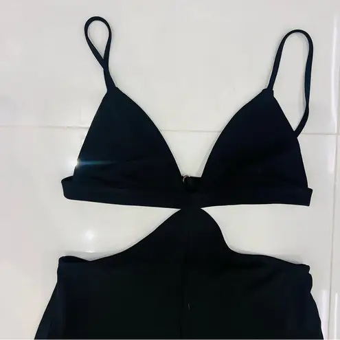 Fleur du Mal Luxe Matte Jersey Jumpsuit Black Size XS