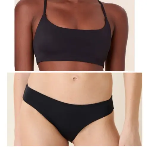 ANDIE Bikini Set Maui Top Classic Bikini Bottom Black size M NWT