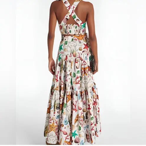 Commense Printed Pleated Skirt Set size M White Size M