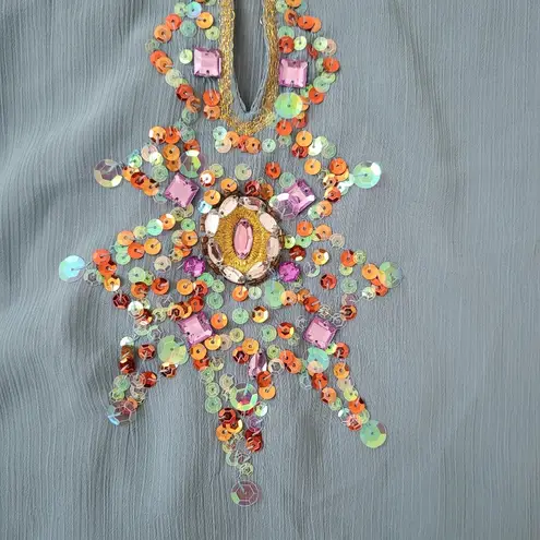 Mixit Sagebrush Sequined Starburst Tunic Top Brand New With Tags