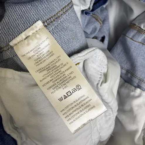 Anthro Pilco Wide Leg Jeans Womens 31 Blue Denim Pleated Baggy Pants Culottes