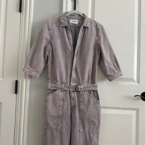 Ba&sh Frida Denim Jumpsuit Faded Purple Wash Medium