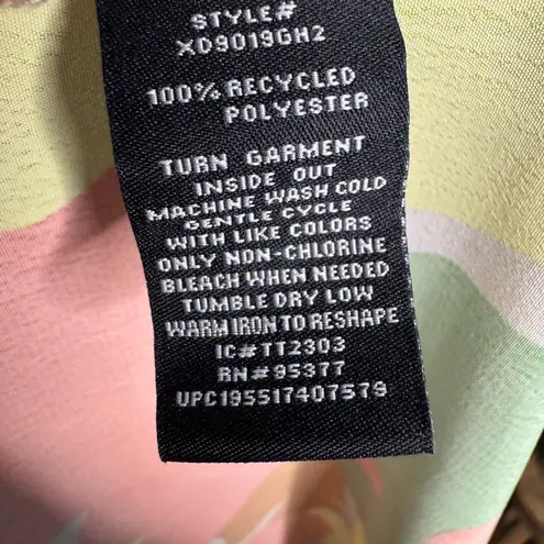 Social Standard By Sanctuary Floral Fiesta Smocked Tiered Midi Multicolor Dress Green Size L