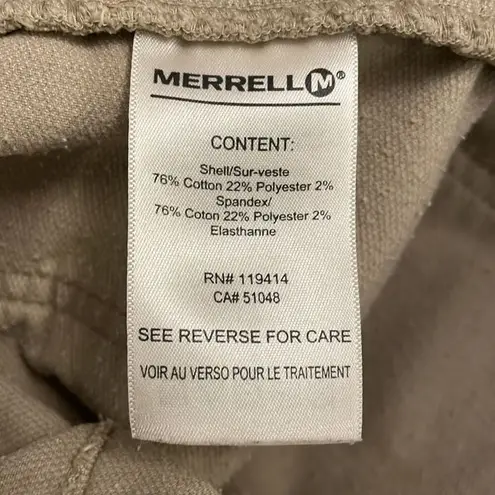 Merrell Tan Khaki Corduroy Straight Short Skirt Womens 6 Casual