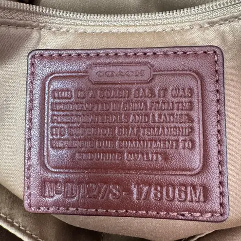 Coach  17806M Chelsea Signature Jayden Carryall Satchel Beige Brown Medium Silver