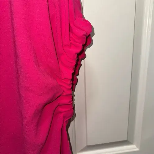 Emilio Pepe Women's Pink Ruched Sleeveless Blouse Size M Casual Size M