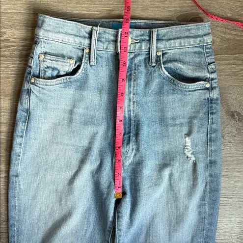 MOTHER The Tippy Top Insider Ankle Fray Sippin' Sweet Tea Jeans 26 Blue