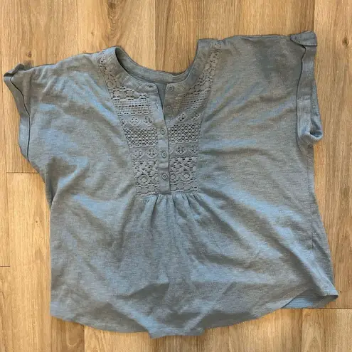 Como vintage Blue Babydoll Top