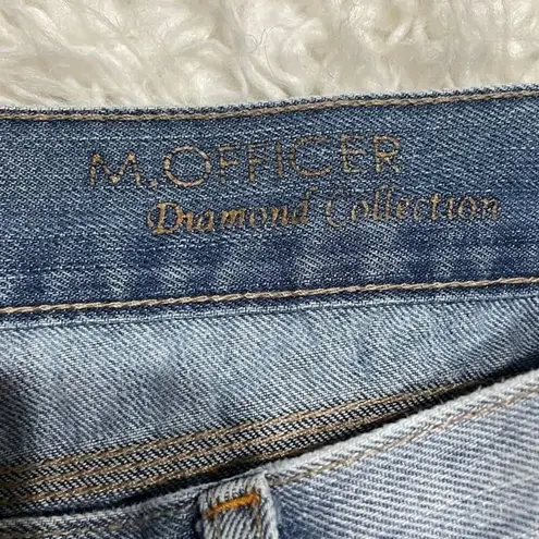 M. Officer Women's Blue Jeans with Floral Embroidery EU 40 US 12 Y2K Size undefined